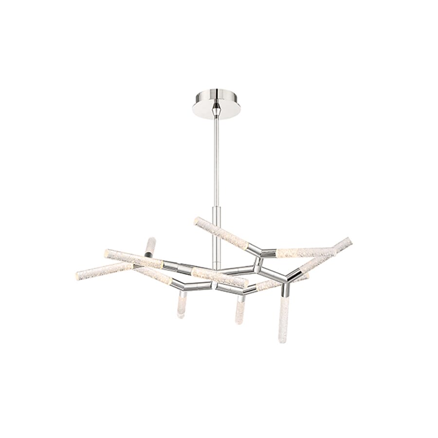 Modern Forms Kryptonite 12-Light Chandelier in Polished Nickel