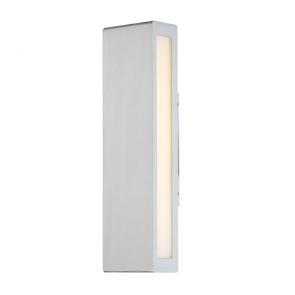 WAC Lighting 120V Verve 2-Light LED Outdoor Wall Light in Brushed Aluminum