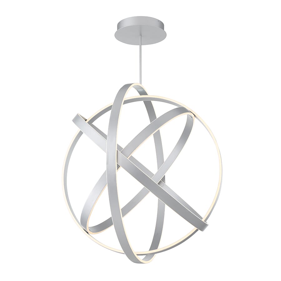 Modern Forms Kinetic 1-Light Chandelier in Titanium