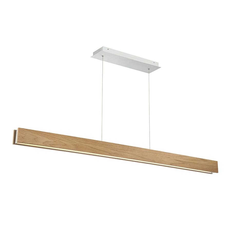 Modern Forms Drift 1-Light Linear Pendant in Walnut