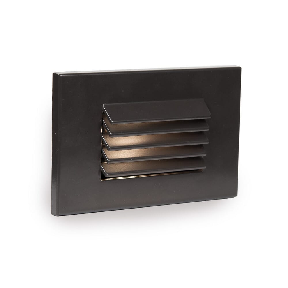 WAC Lighting 1-Light LED Low Voltage Horizontal Louvered Step and Wall Light in Bronze