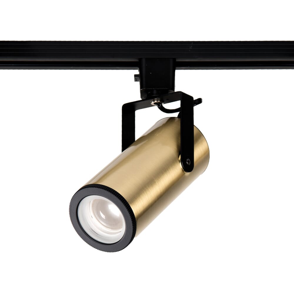 WAC Lighting 120V LED2020 Silo 1-Light X20 Beamshift Track Head in Brushed Brass