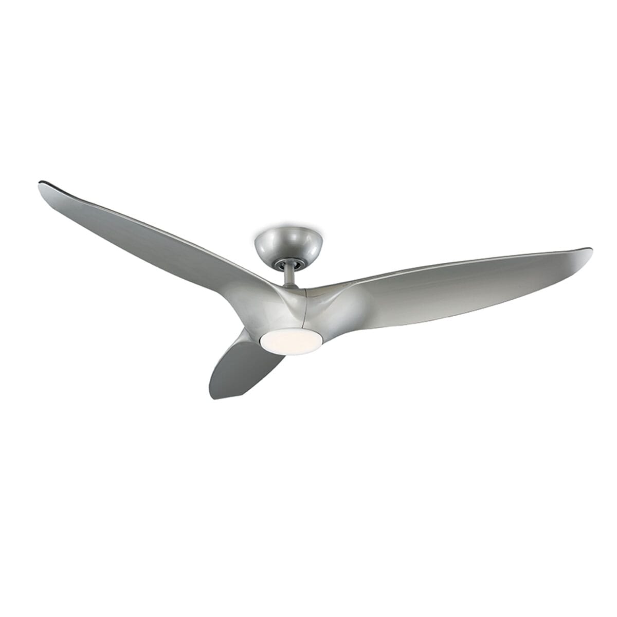 Modern Forms Morpheus III Outdoor 1-Light LED 60" Ceiling Fan in Automotive Silver