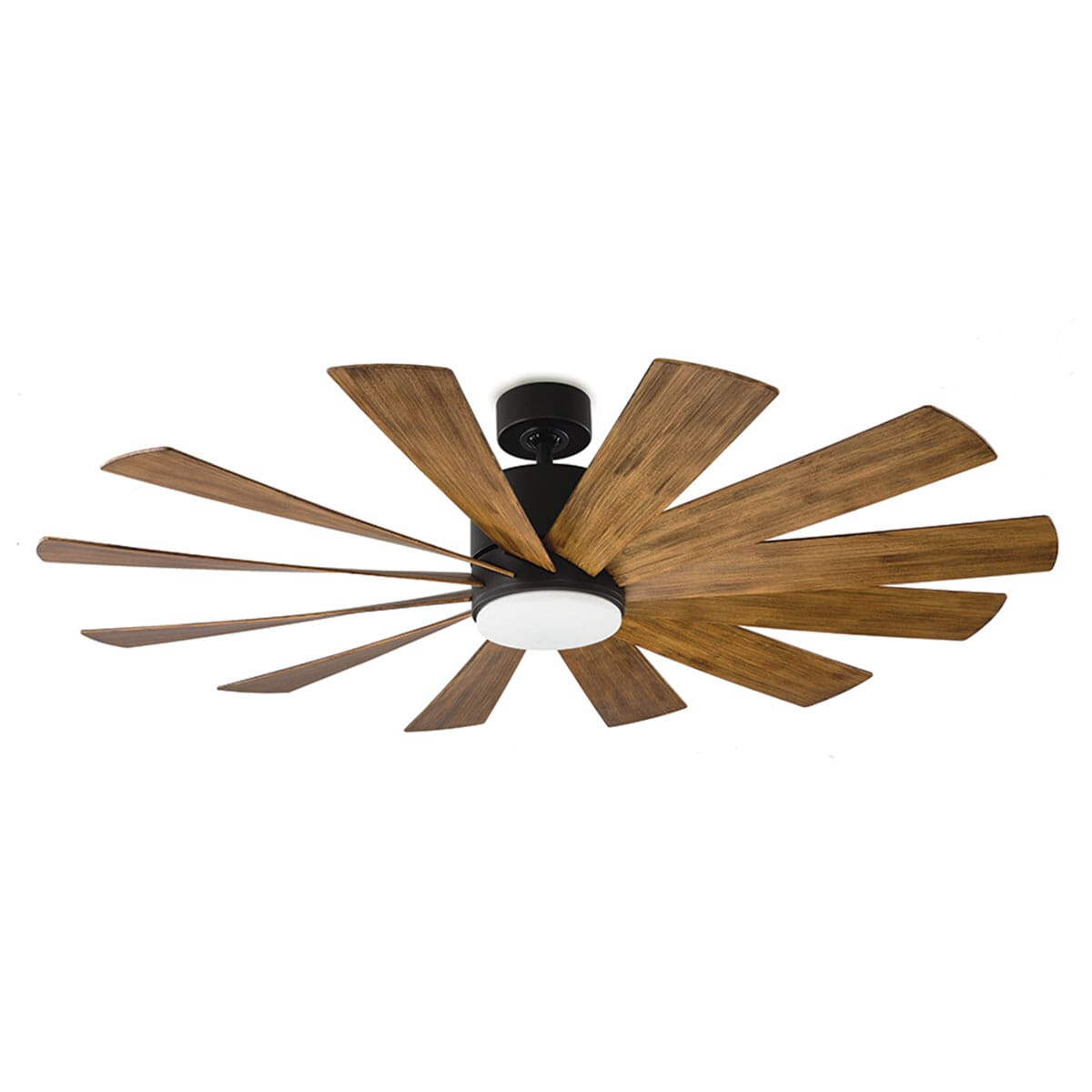 Modern Forms Windflower Outdoor 1-Light LED 60" Ceiling Fan in Matte Black