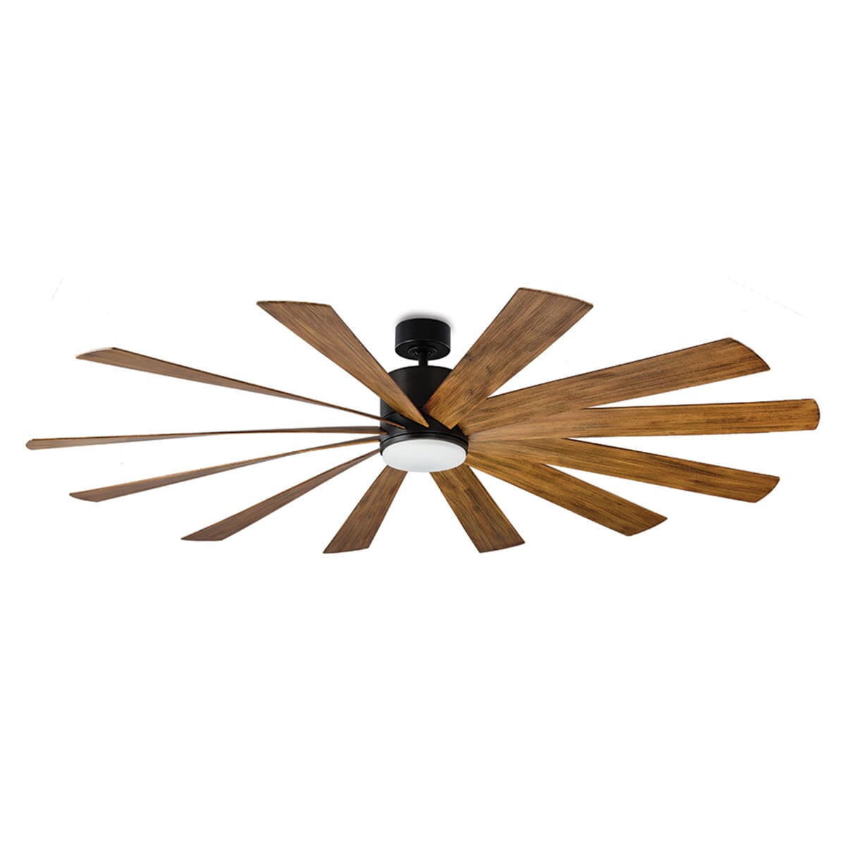 Modern Forms Windflower Outdoor 1-Light LED 80" Ceiling Fan in Matte Black