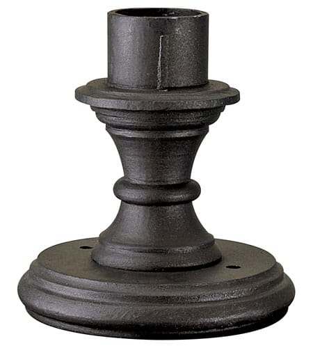 The Great Outdoors 9" Outdoor Post Lights/Outdoor Pier Mount in Black