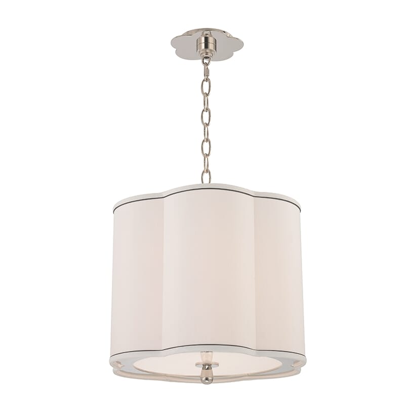 Hudson Valley Sweeny 3-Light 15" Pendant Light in Polished Nickel