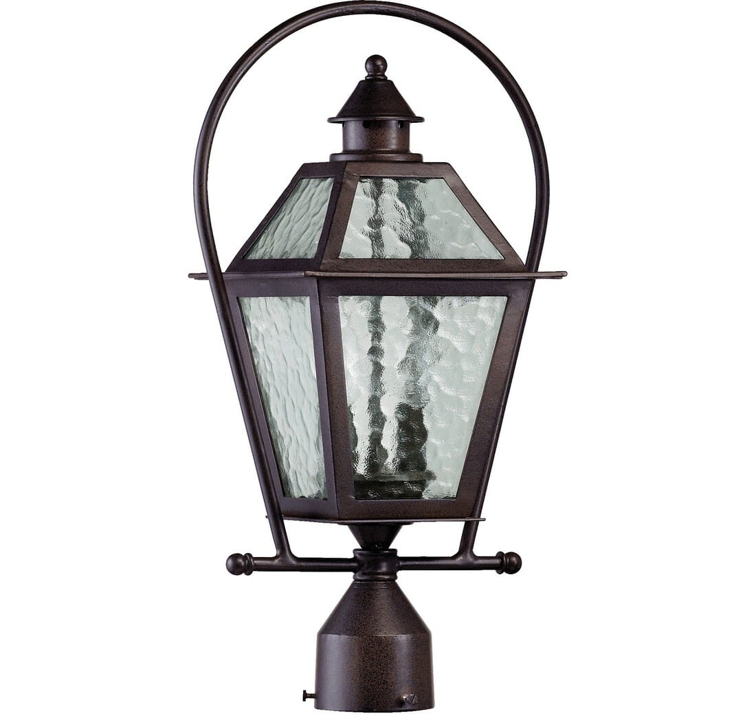 Quorum Bourbon Street 2-Light 20" Outdoor Post Light in Oiled Bronze