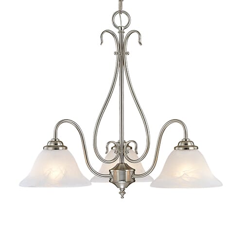 Millennium Lighting 700 Series 3-Light Chandelier in Satin Nickel