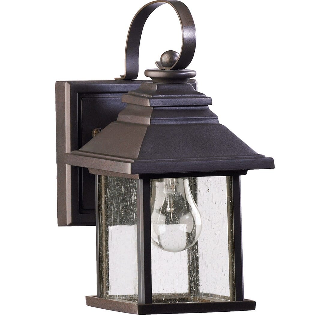 Quorum Pearson 10" Outdoor Wall Light in Oiled Bronze