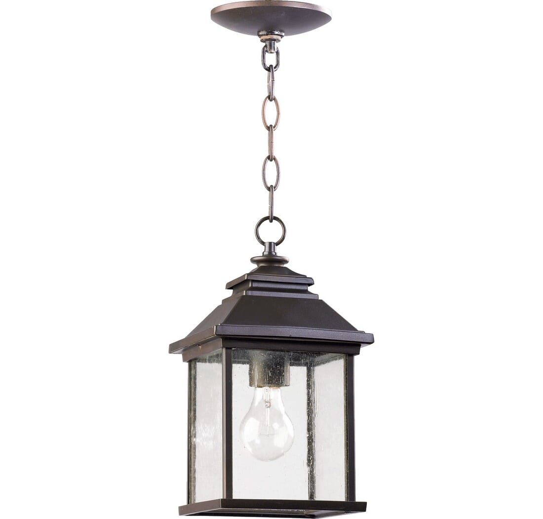 Quorum Pearson 7" Pendant Light in Oiled Bronze