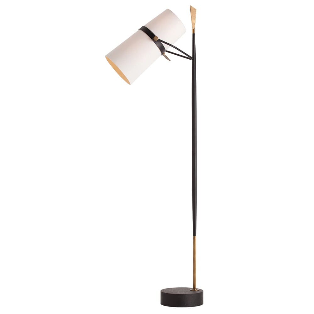 Arteriors Yasmin 69" 2-Light Floor Lamp in Black Iron