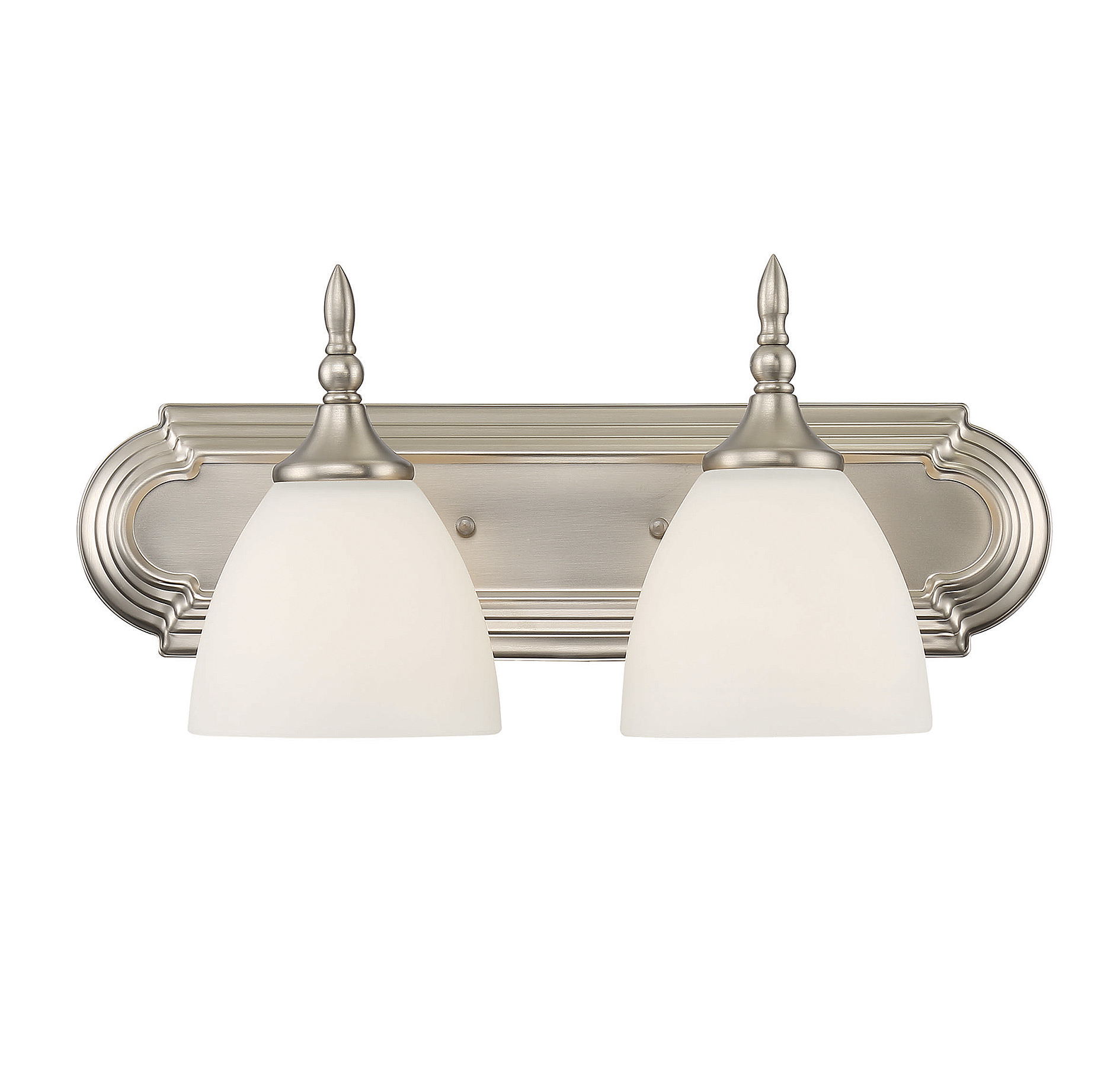 Savoy House Herndon 2-Light Bathroom Vanity Light in Satin Nickel