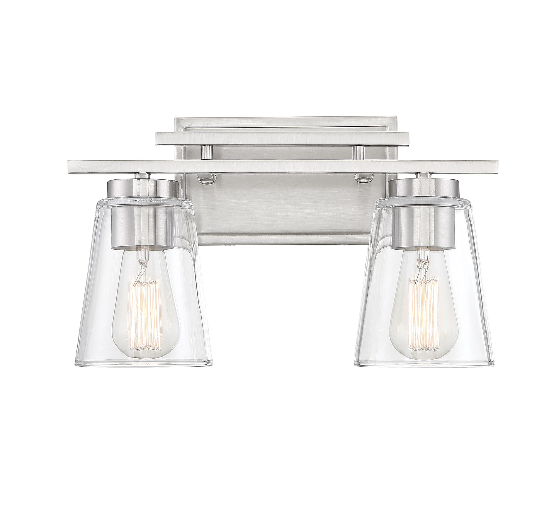 Savoy House Calhoun 2-Light Bathroom Vanity Light in Satin Nickel