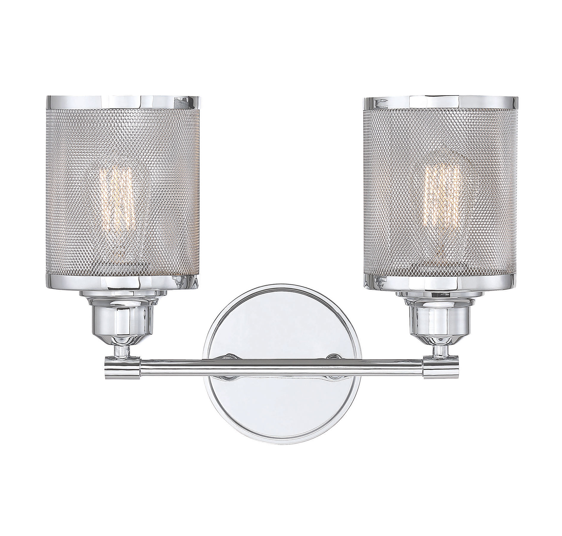 Savoy House Salvador 2-Light Bathroom Vanity Light in Polished Chrome