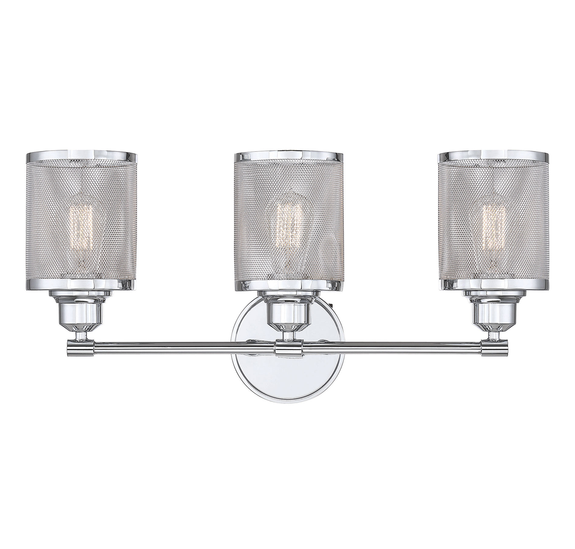 Savoy House Salvador 3-Light Bathroom Vanity Light in Polished Chrome