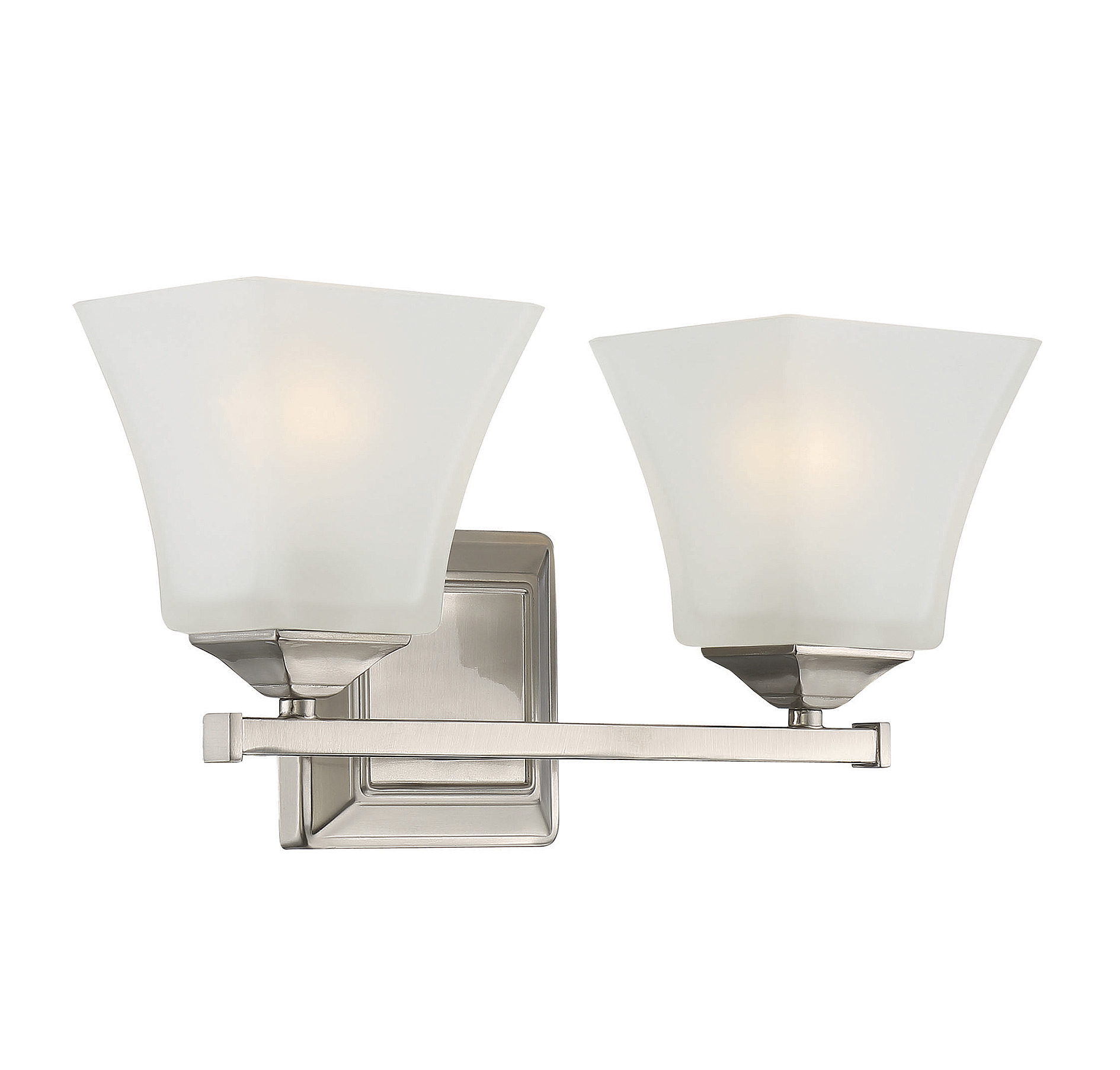 Savoy House Castel 2-Light Bathroom Vanity Light in Satin Nickel