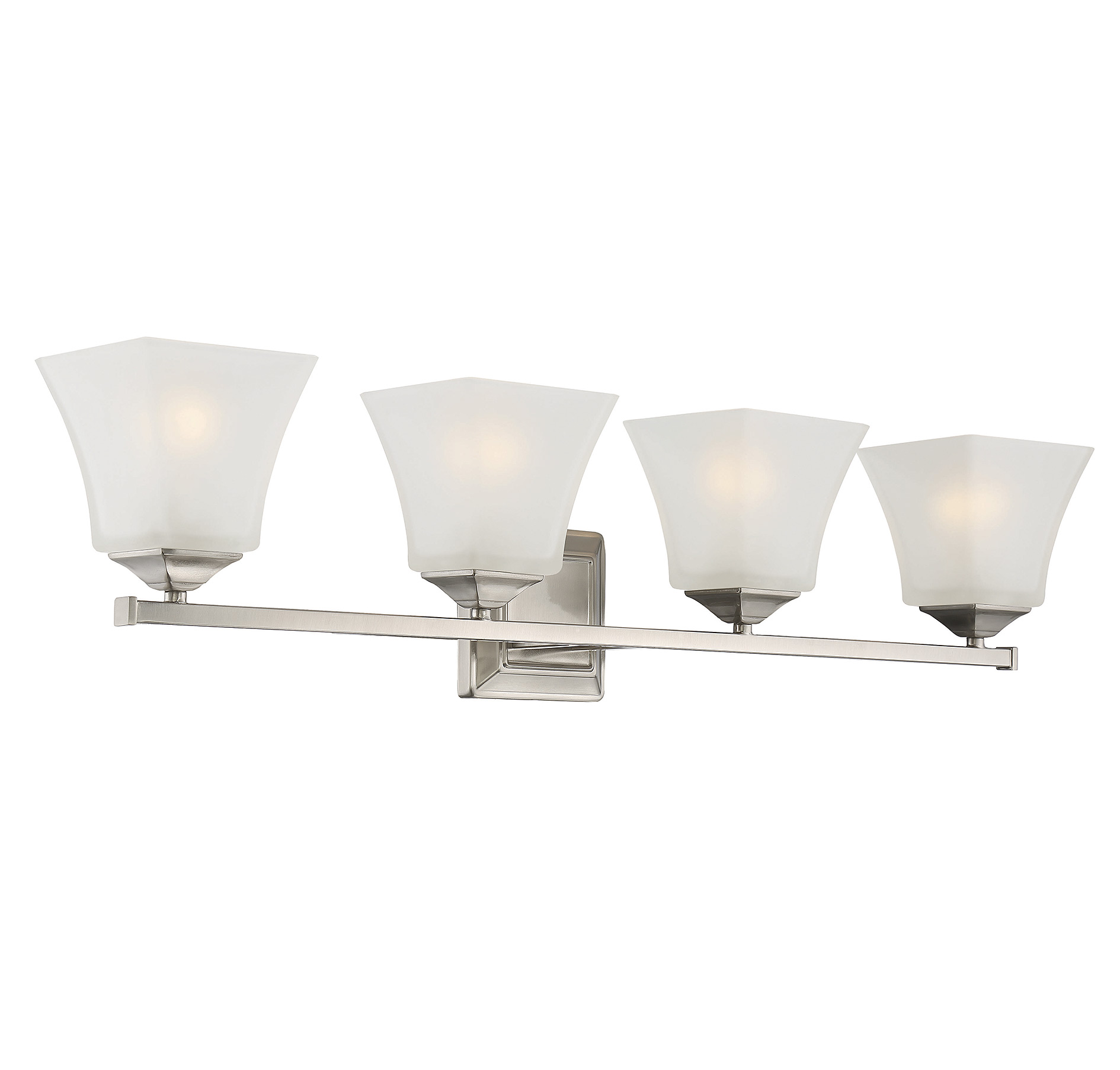 Savoy House Castel 4-Light Bathroom Vanity Light in Satin Nickel