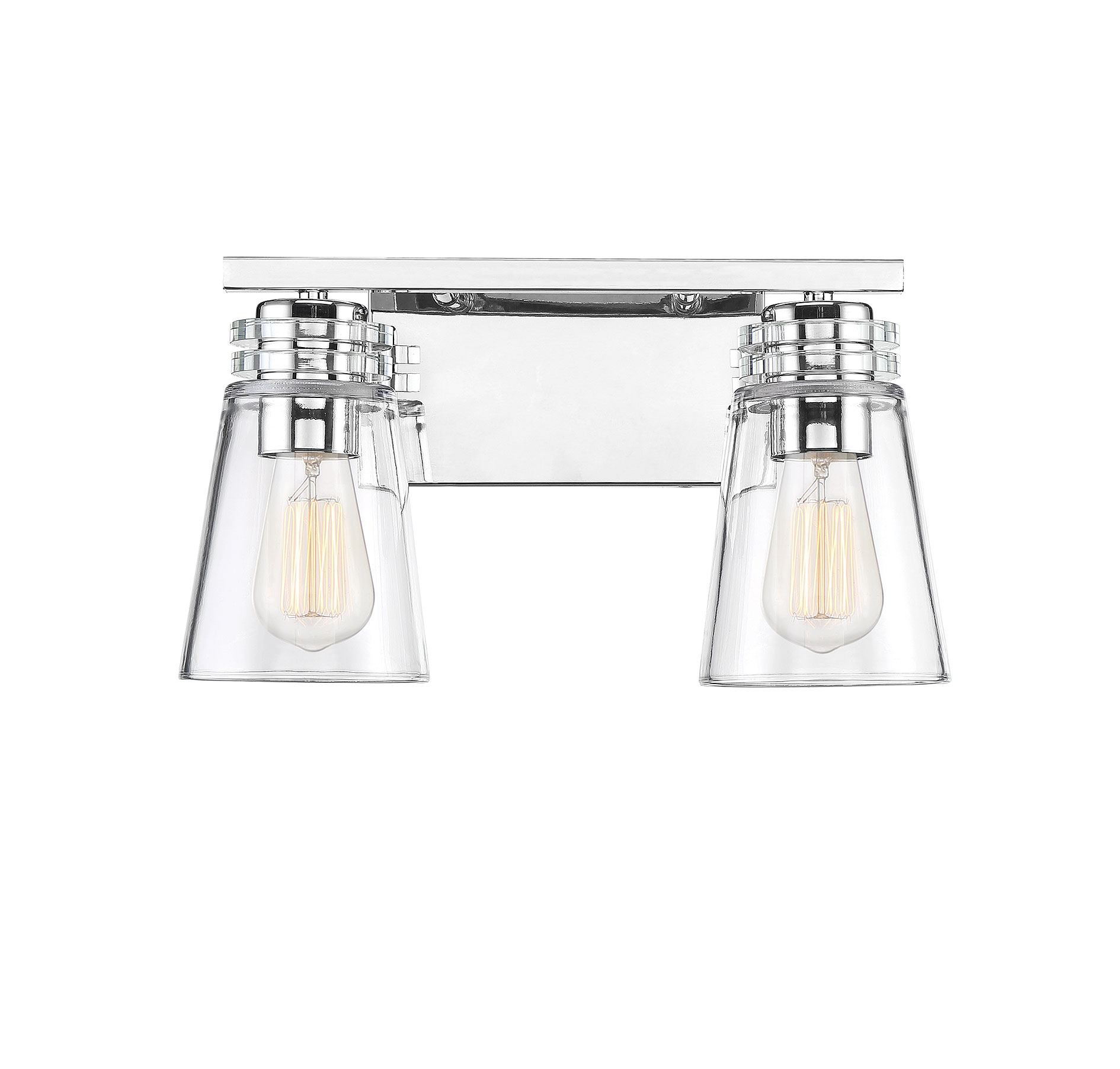 Savoy House Brannon 2-Light Bathroom Vanity Light in Polished Nickel