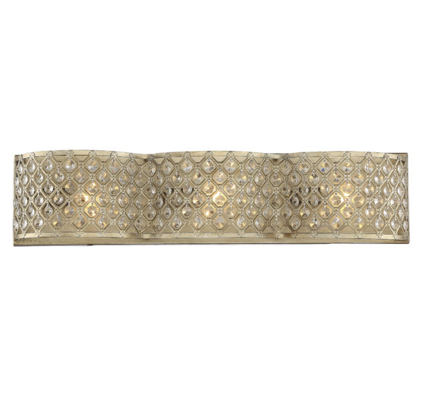 Savoy House Regis 3-Light Bathroom Vanity Light in Pyrite