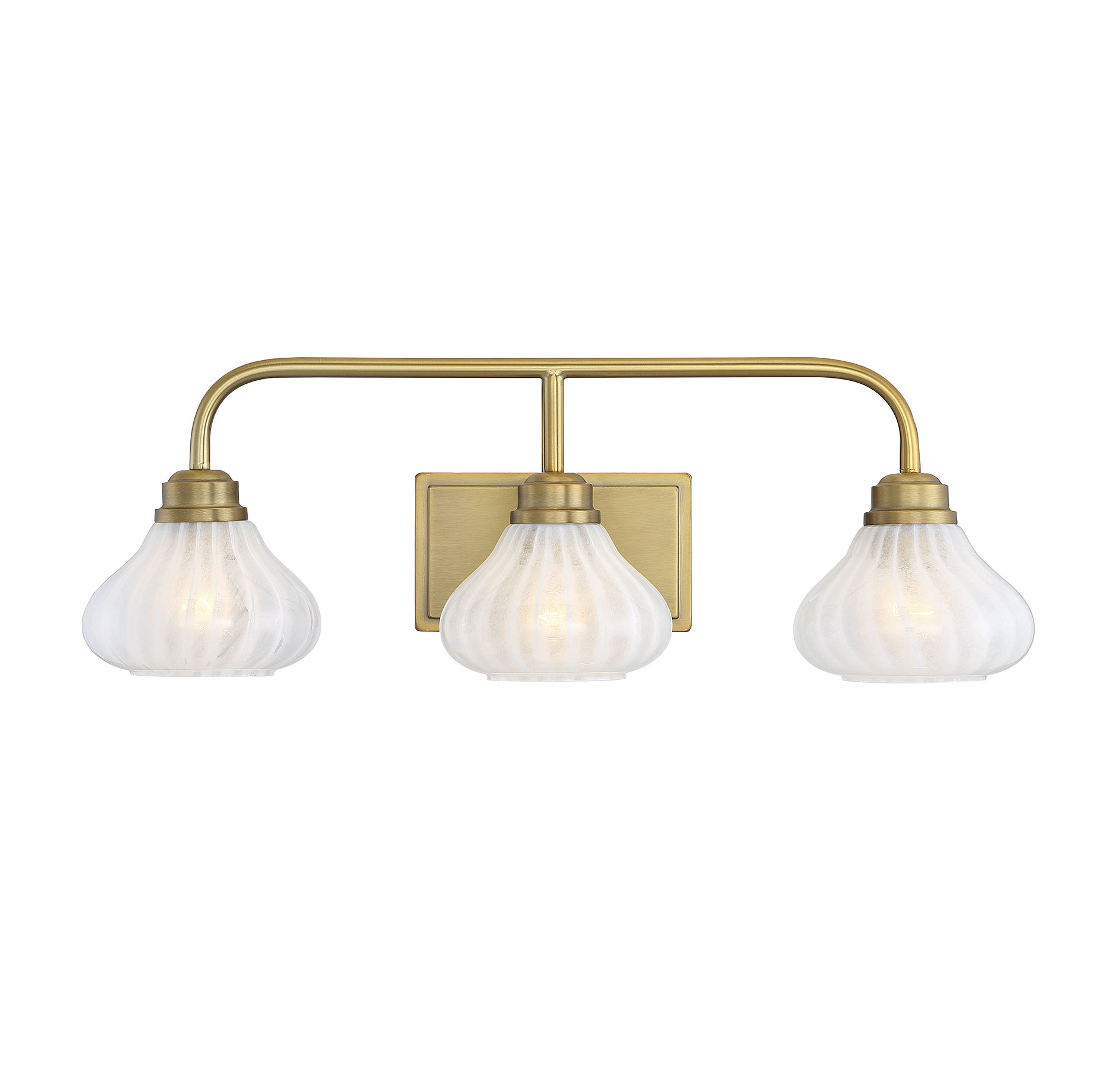 Savoy House Darlington 3-Light Bathroom Vanity Light in Warm Brass