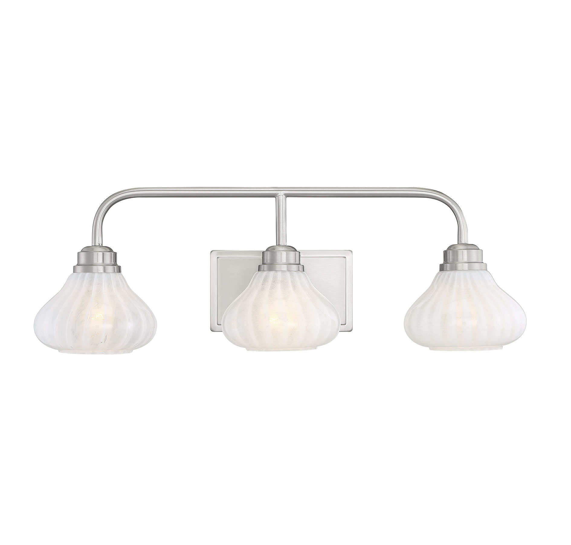 Savoy House Darlington 3-Light Bathroom Vanity Light in Satin Nickel