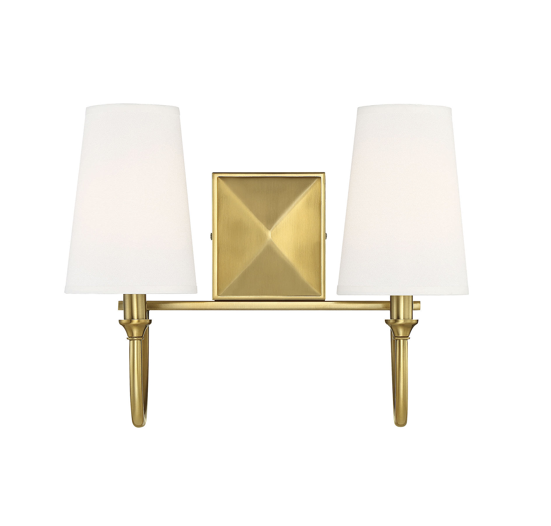 Savoy House Cameron 2-Light Bathroom Vanity Light in Warm Brass