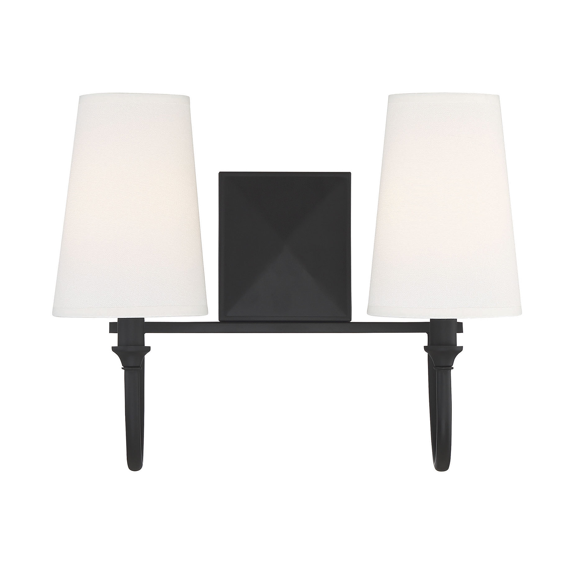 Savoy House Cameron 2-Light Bathroom Vanity Light in Matte Black