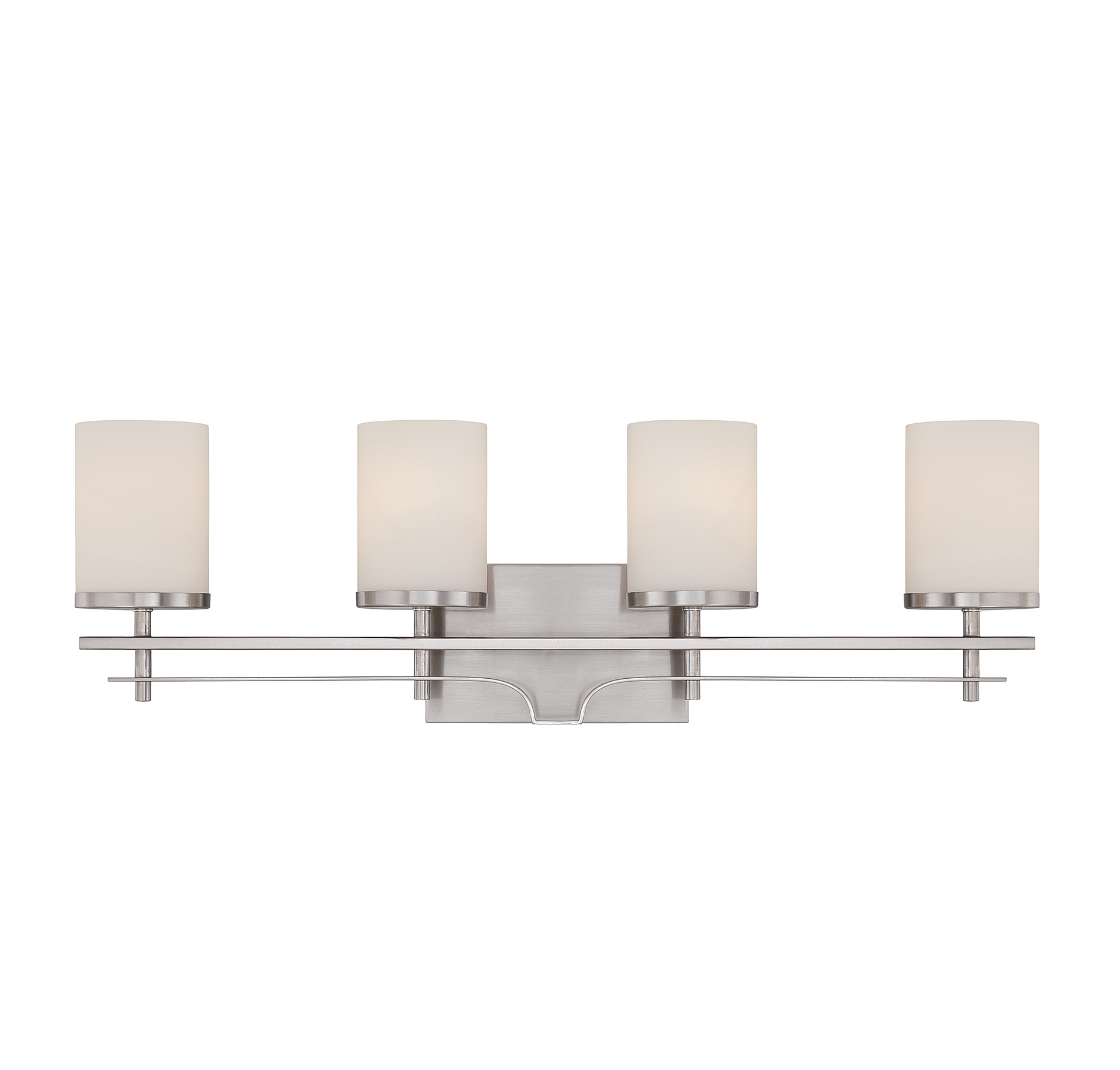 Savoy House Colton 4-Light Bathroom Vanity Light in Satin Nickel