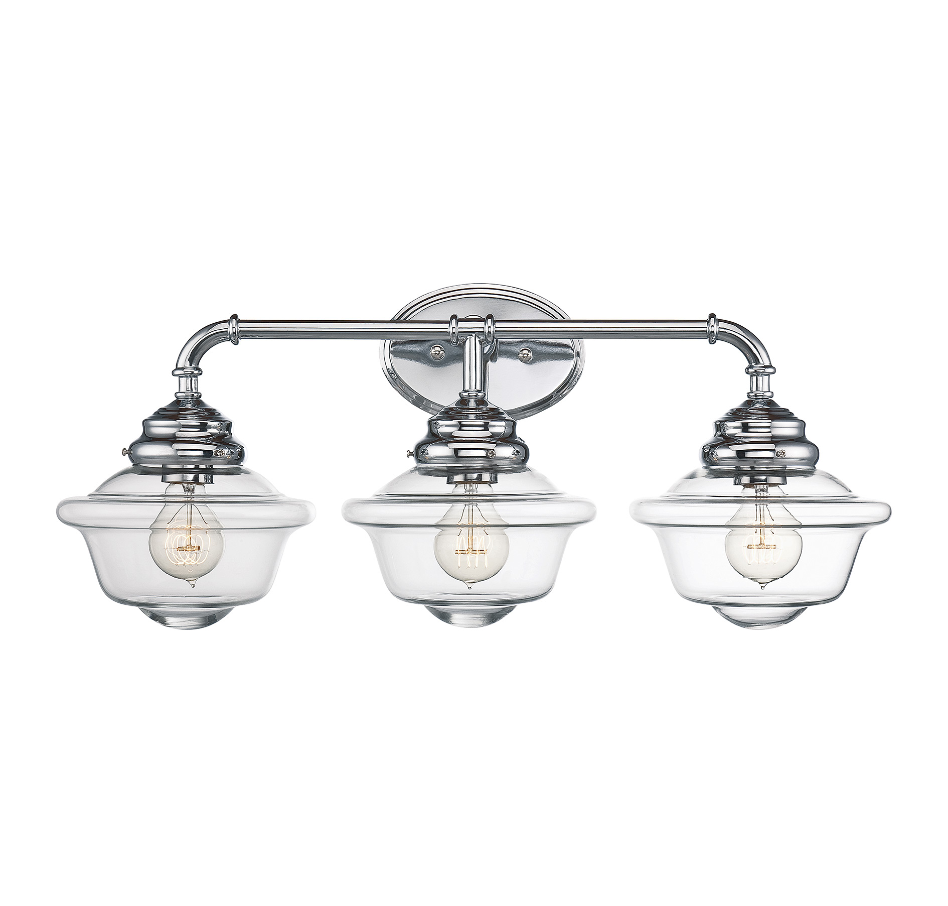 Savoy House Fairfield 3-Light Bathroom Vanity Light in Chrome