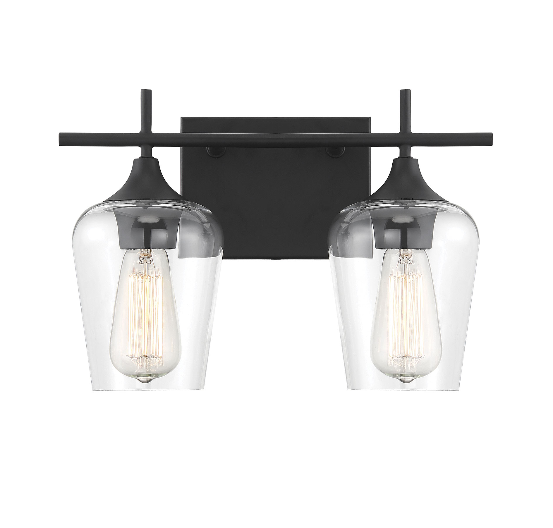 Savoy House Octave 2-Light Bathroom Vanity Light in Black