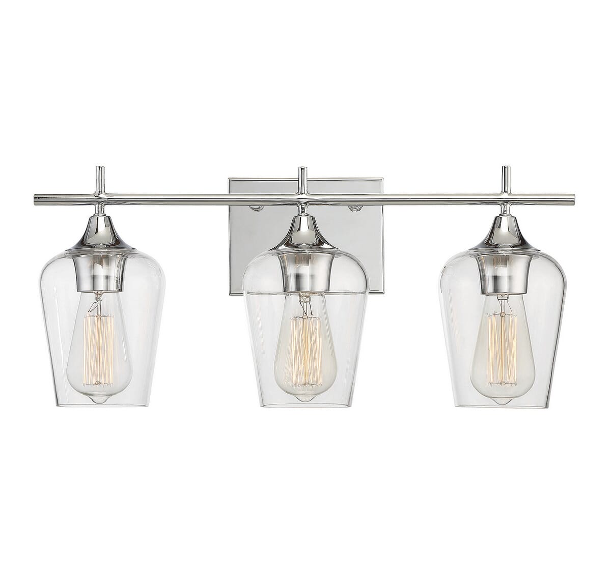 Trade Winds Aria 3-Light Bath Light in Brushed Nickel