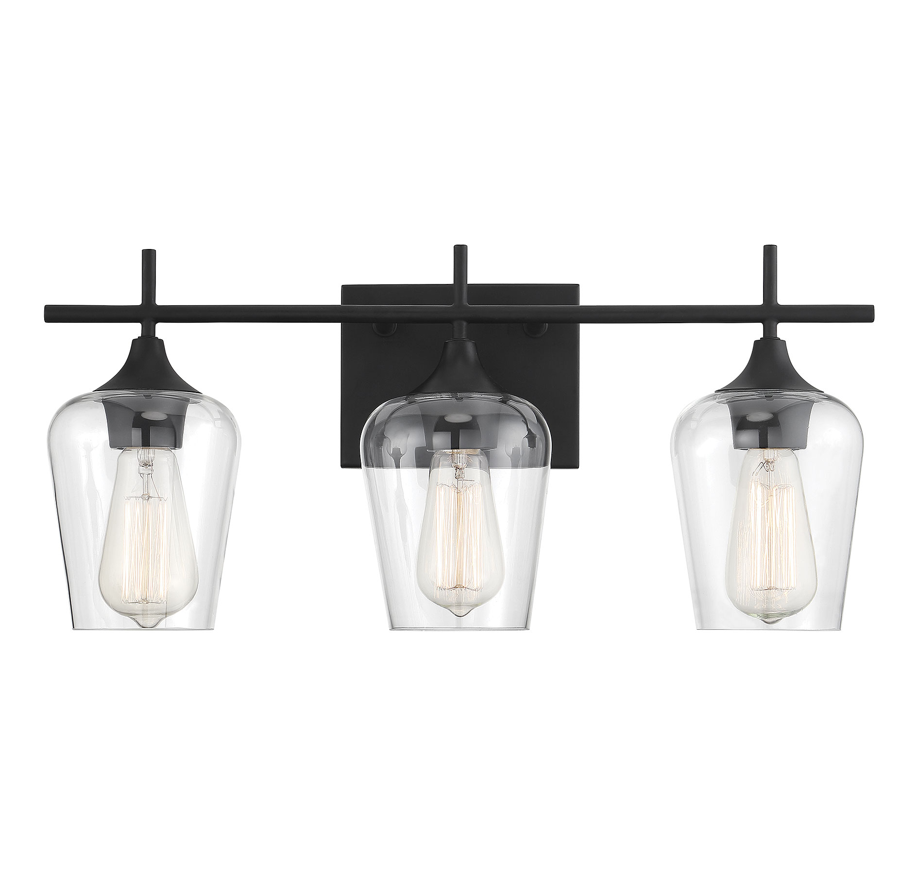 Savoy House Octave 3-Light Bathroom Vanity Light in Black