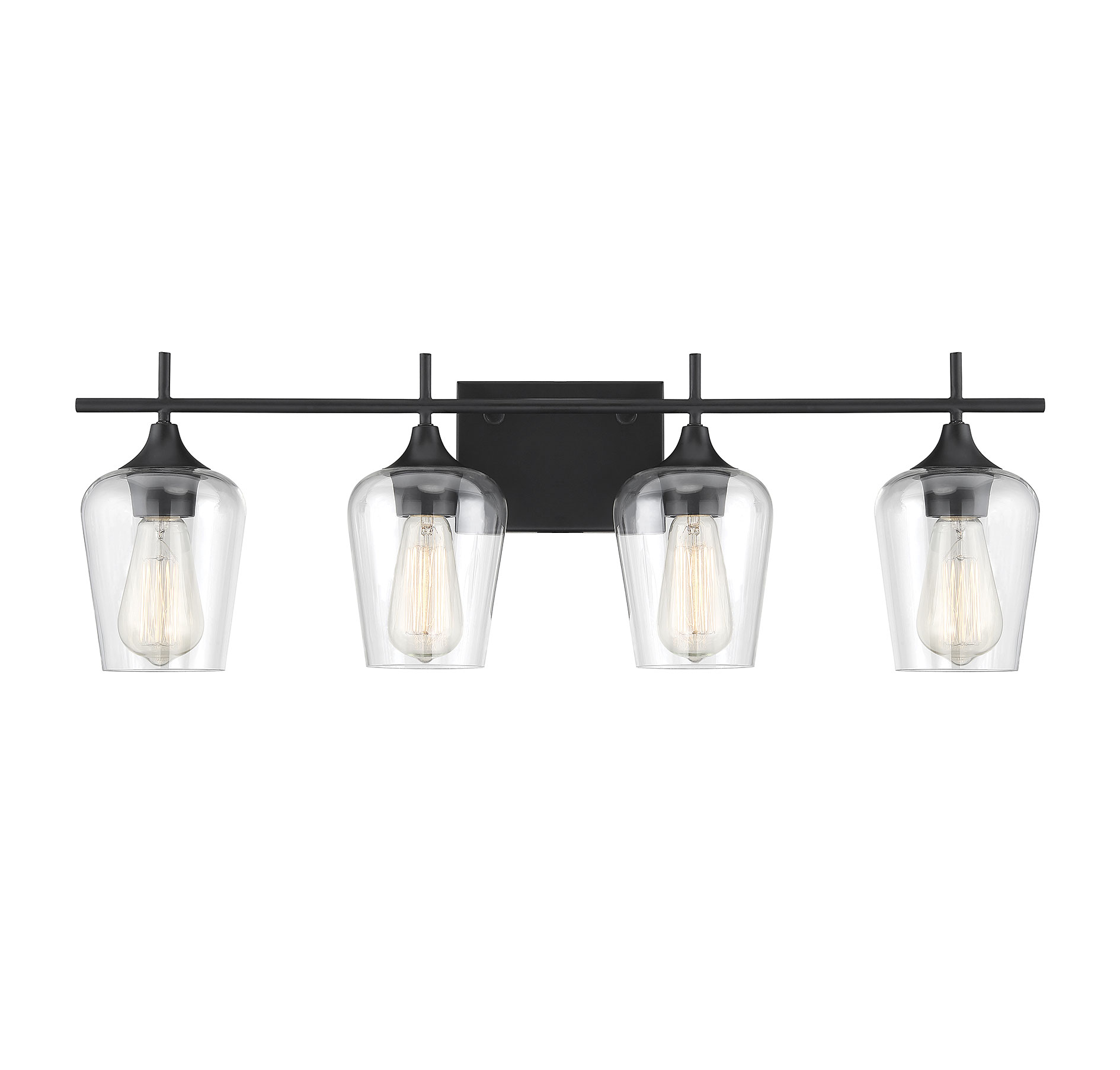 Savoy House Octave 4-Light Bathroom Vanity Light in Black