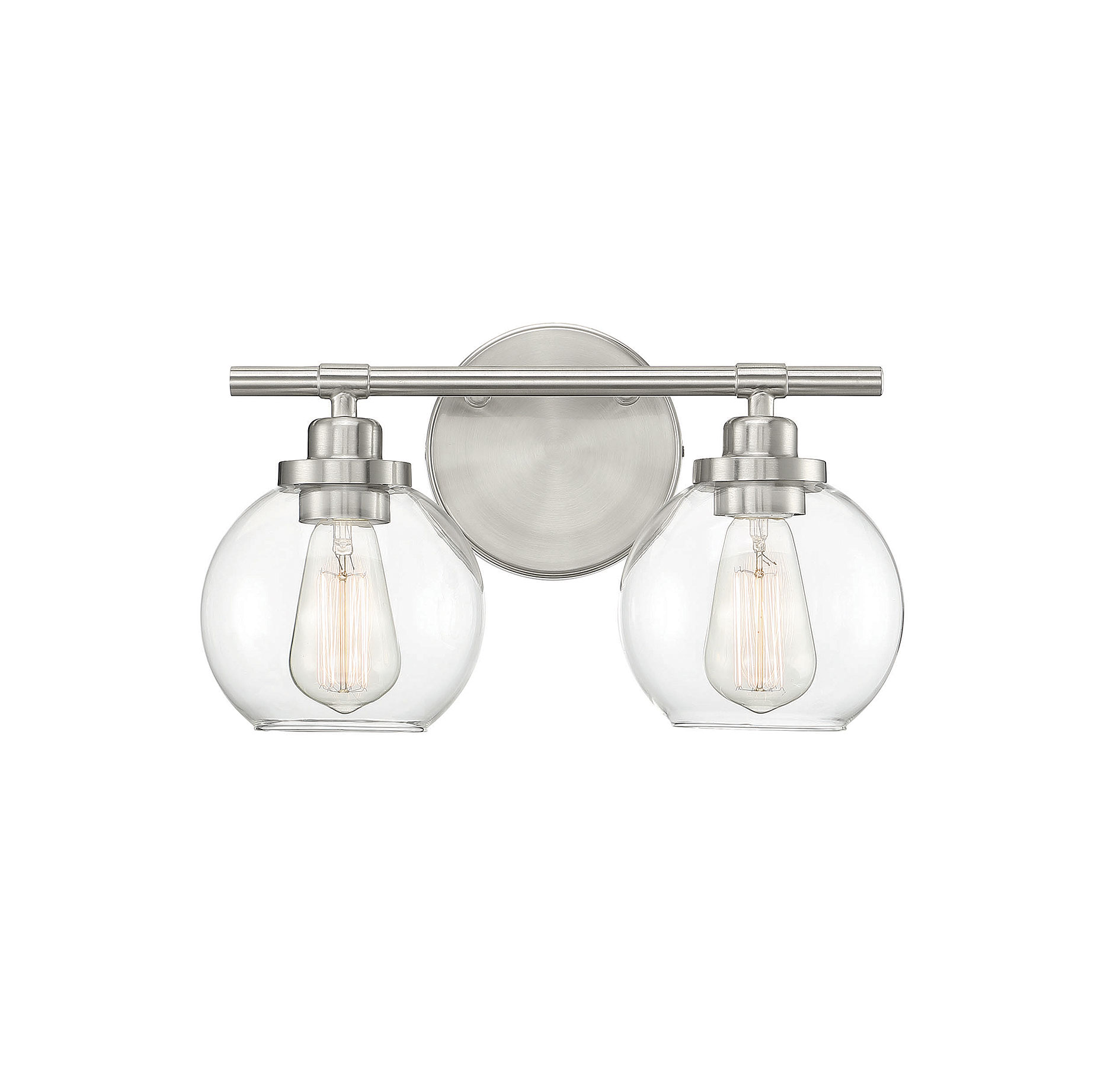 Savoy House Carson 2-Light Bathroom Vanity Light in Satin Nickel