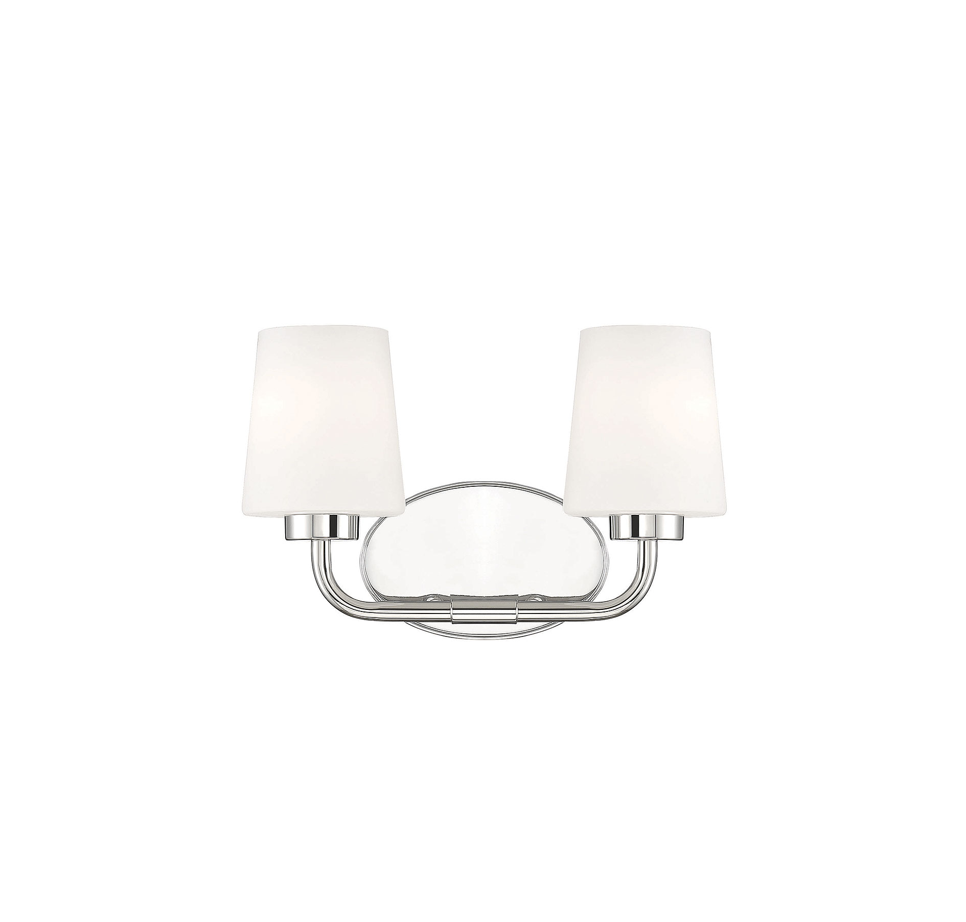 Savoy House Capra 2-Light Bathroom Vanity Light in Polished Nickel