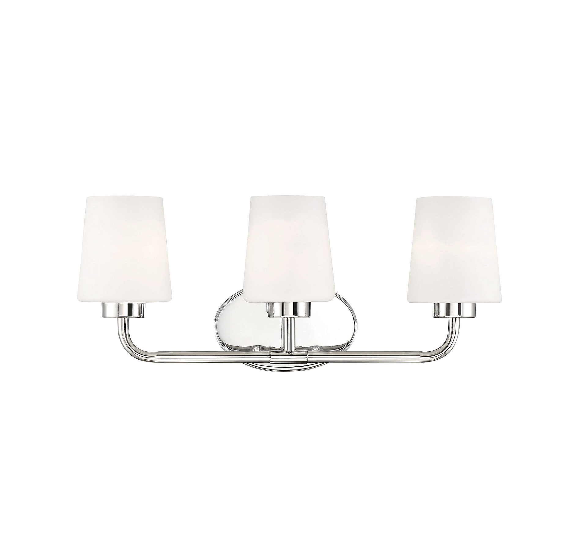 Savoy House Capra 3-Light Bathroom Vanity Light in Polished Nickel