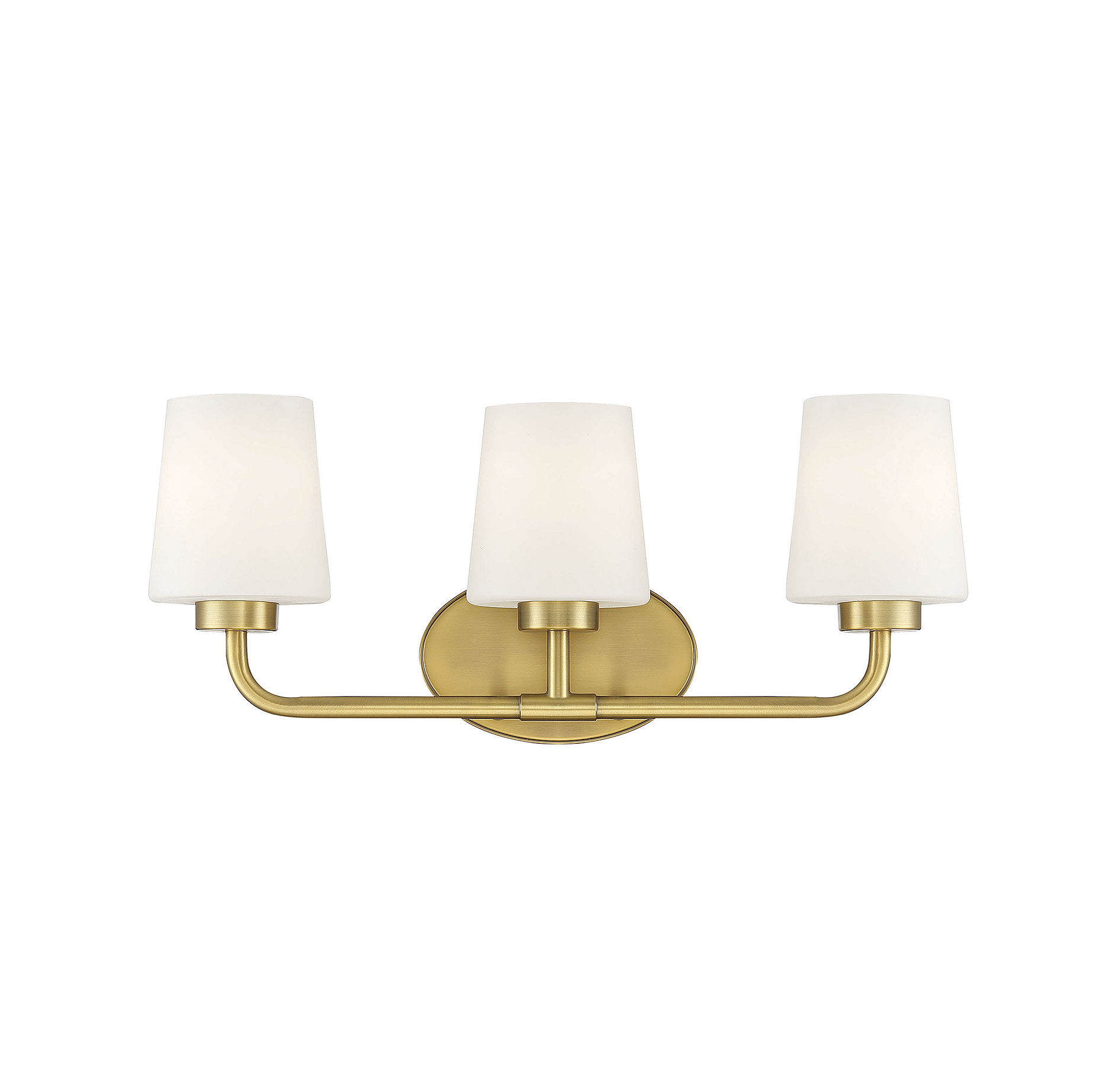 Savoy House Capra 3-Light Bathroom Vanity Light in Warm Brass