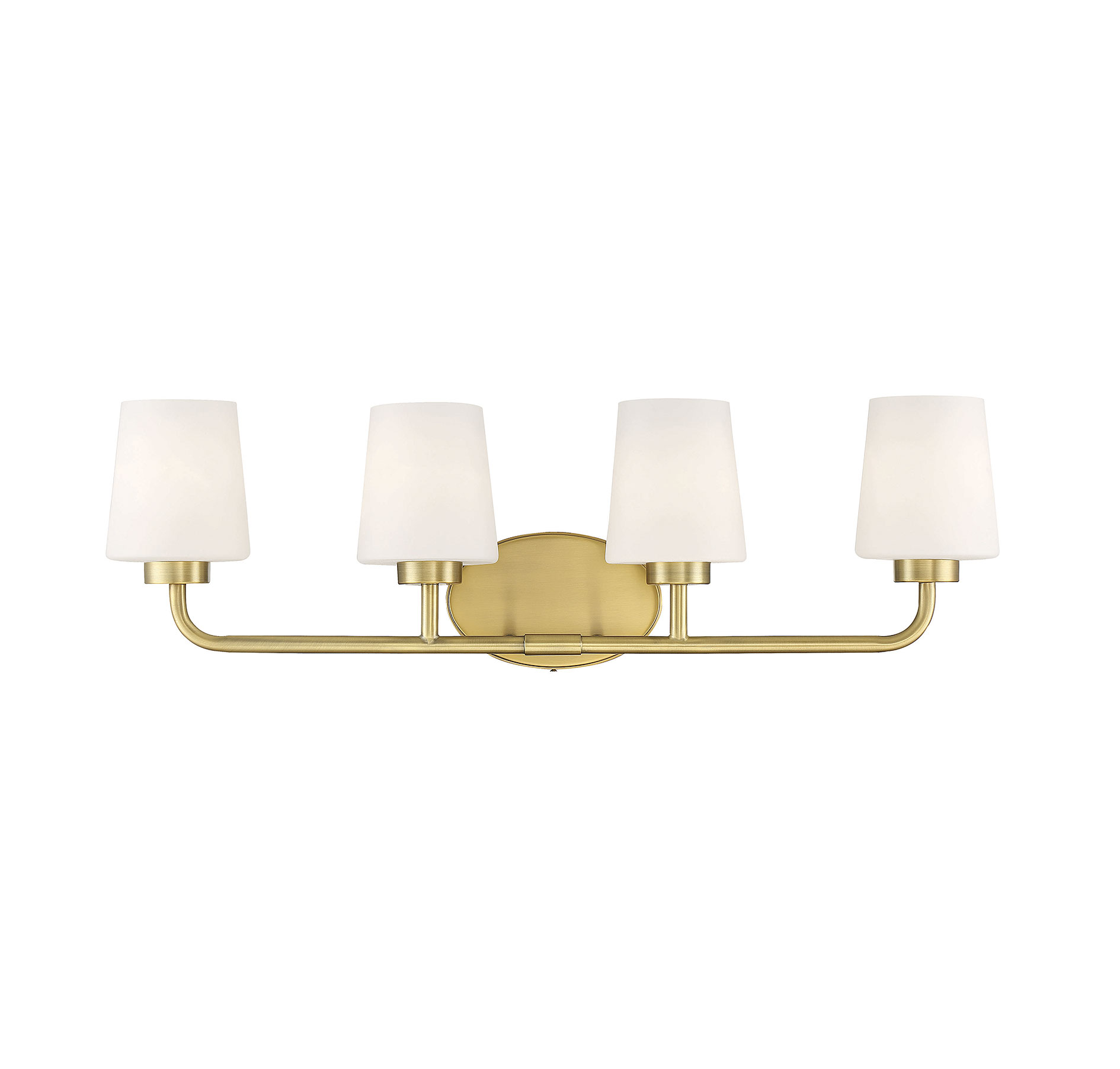 Savoy House Capra 4-Light Bathroom Vanity Light in Warm Brass