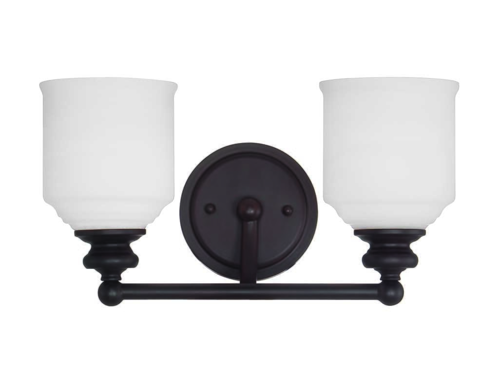 Trade Winds Randolph 2-Light Bath Light in Oil Rubbed Bronze