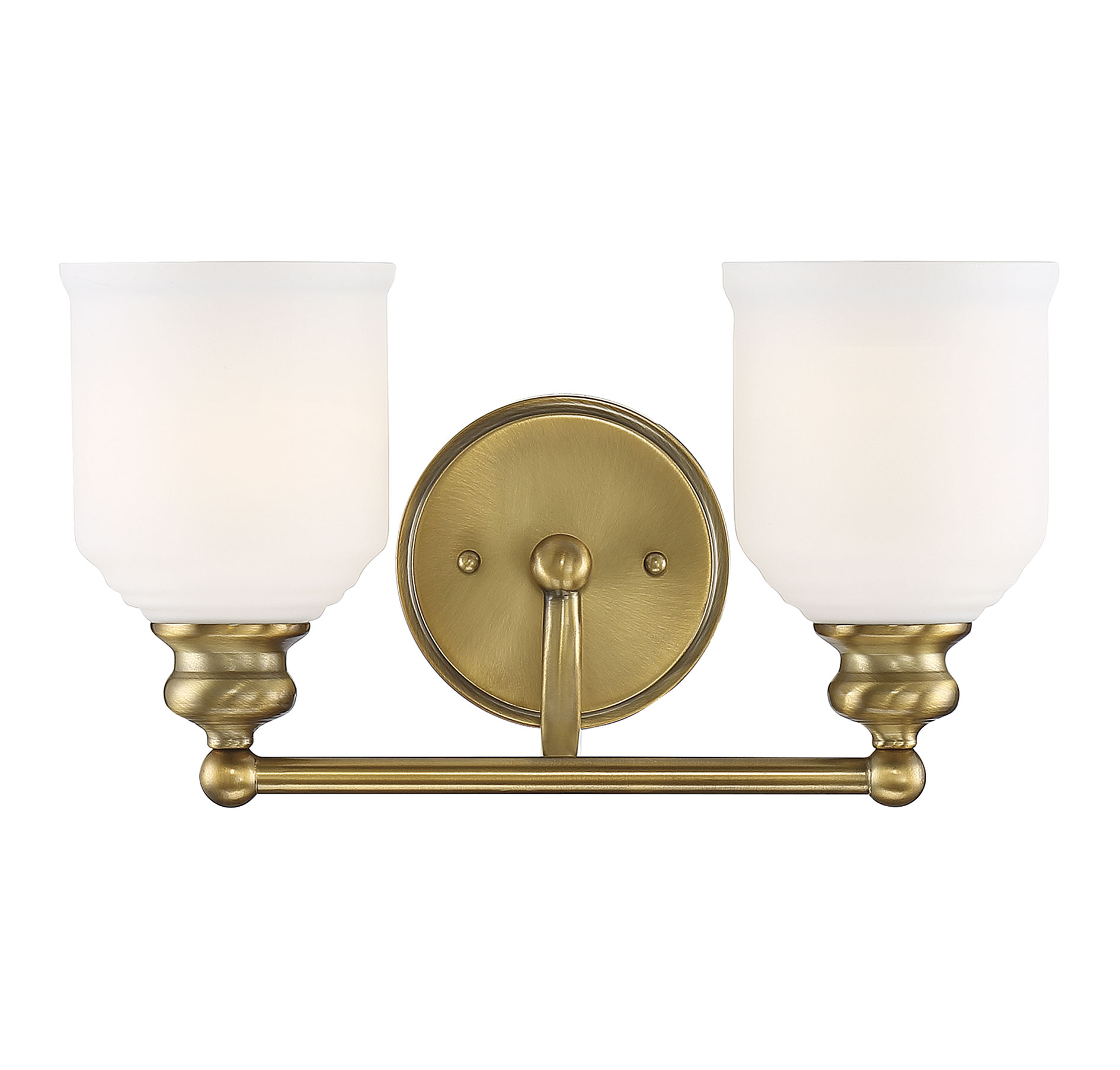 Savoy House Melrose by Brian Thomas 2-Light Bathroom Vanity Light in Warm Brass