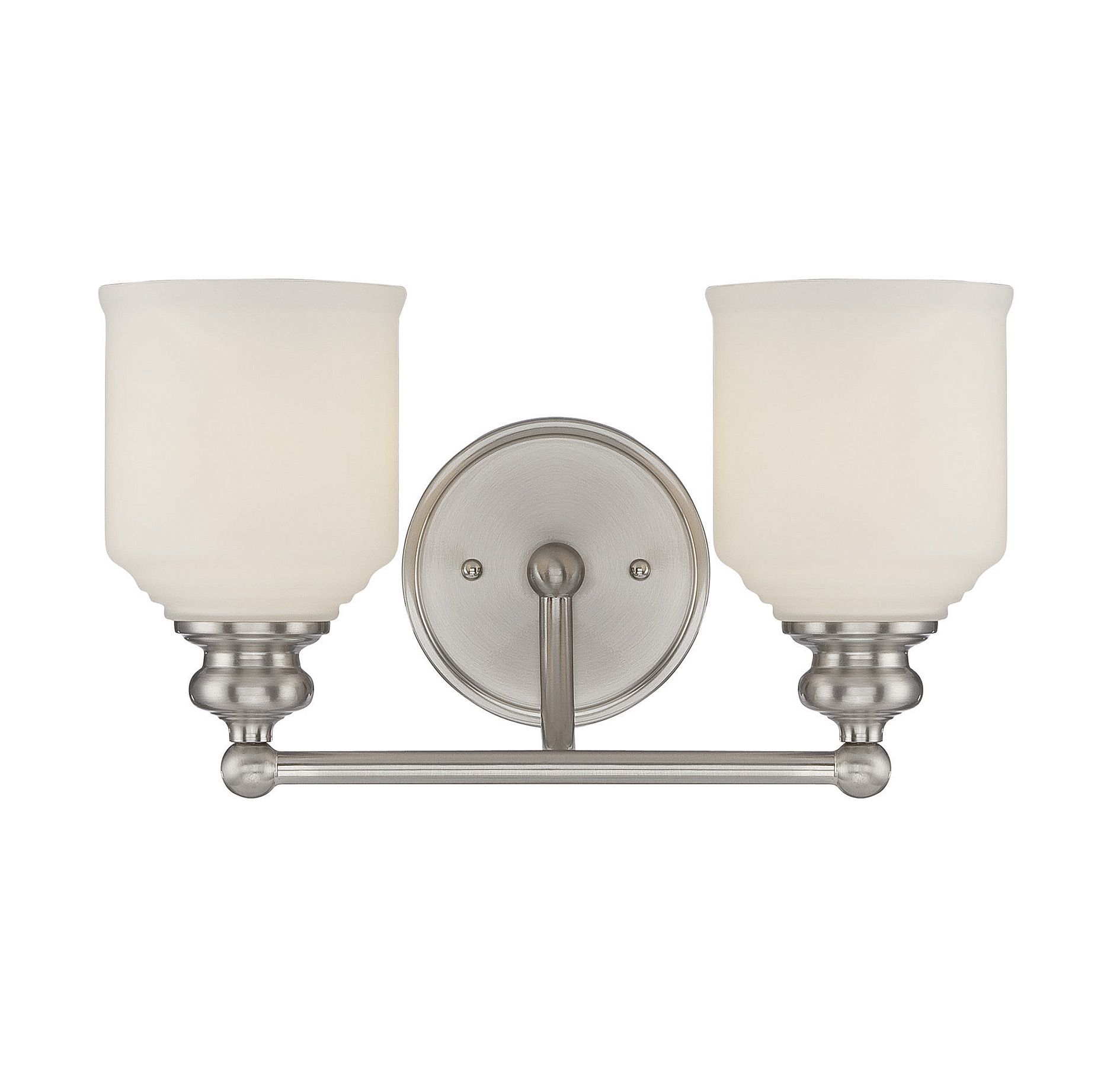 Savoy House Melrose by Brian Thomas 2-Light Bathroom Vanity Light in Satin Nickel