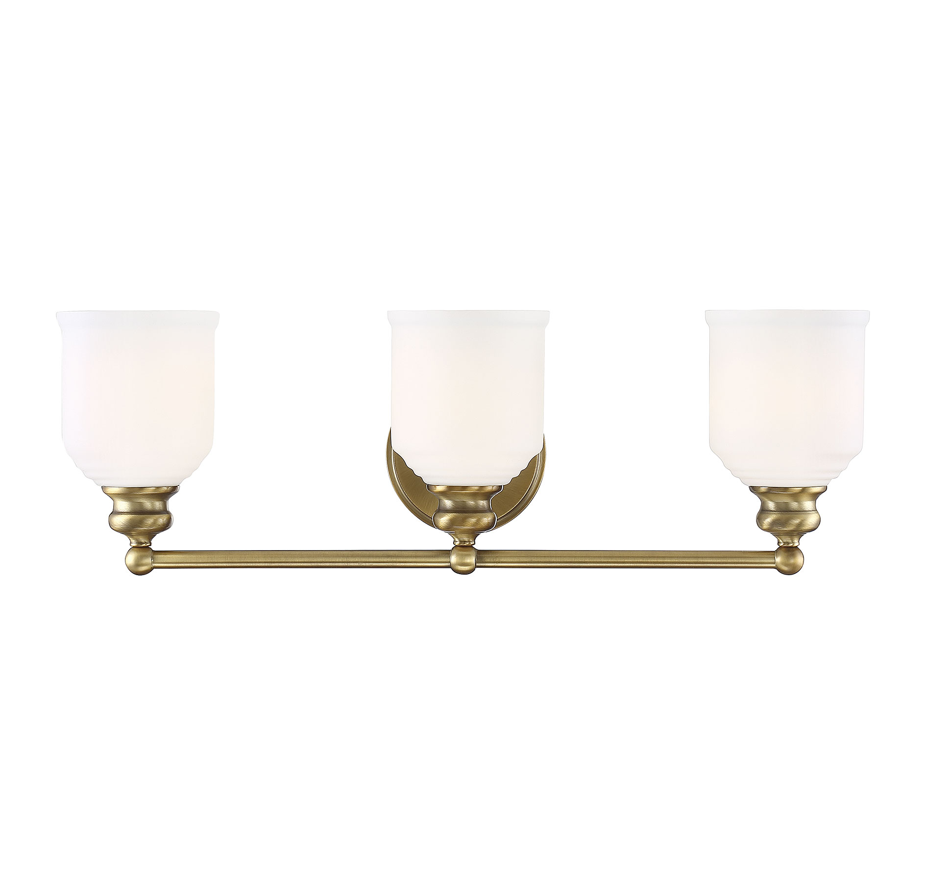 Savoy House Melrose by Brian Thomas 3-Light Bathroom Vanity Light in Warm Brass