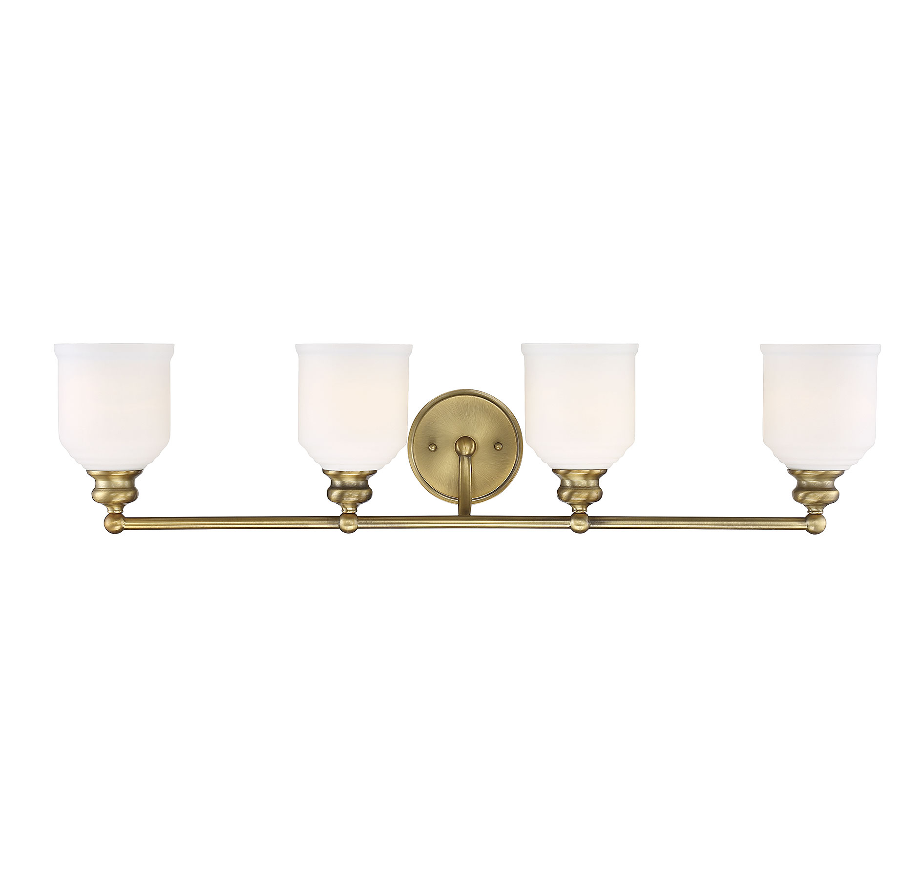 Savoy House Melrose by Brian Thomas 4-Light Bathroom Vanity Light in Warm Brass