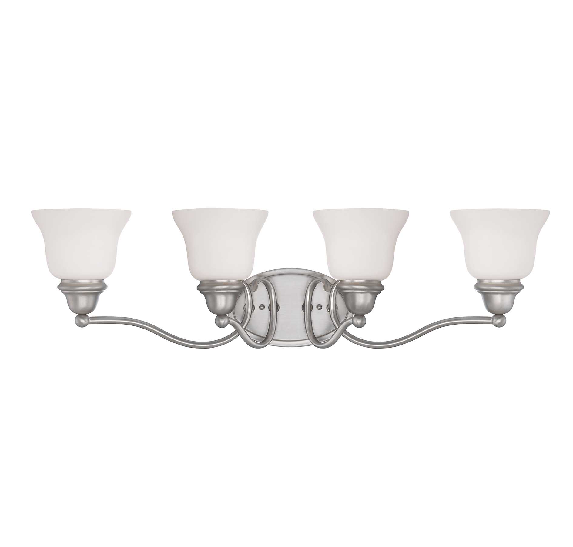 Savoy House Yates 4-Light Bathroom Vanity Light in Pewter