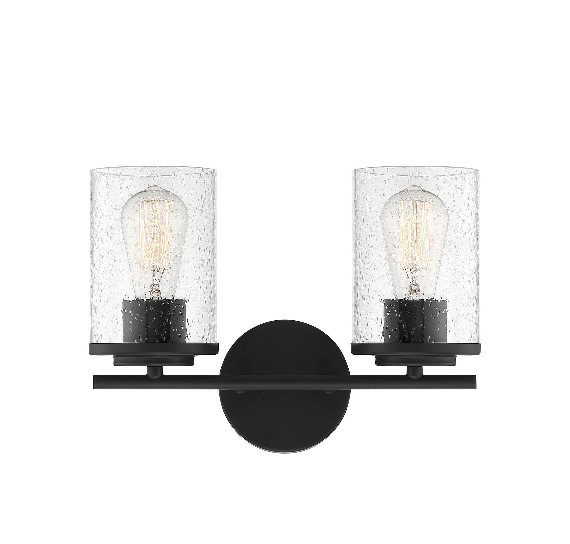 Savoy House Marshall 2-Light Bathroom Vanity Light in Matte Black