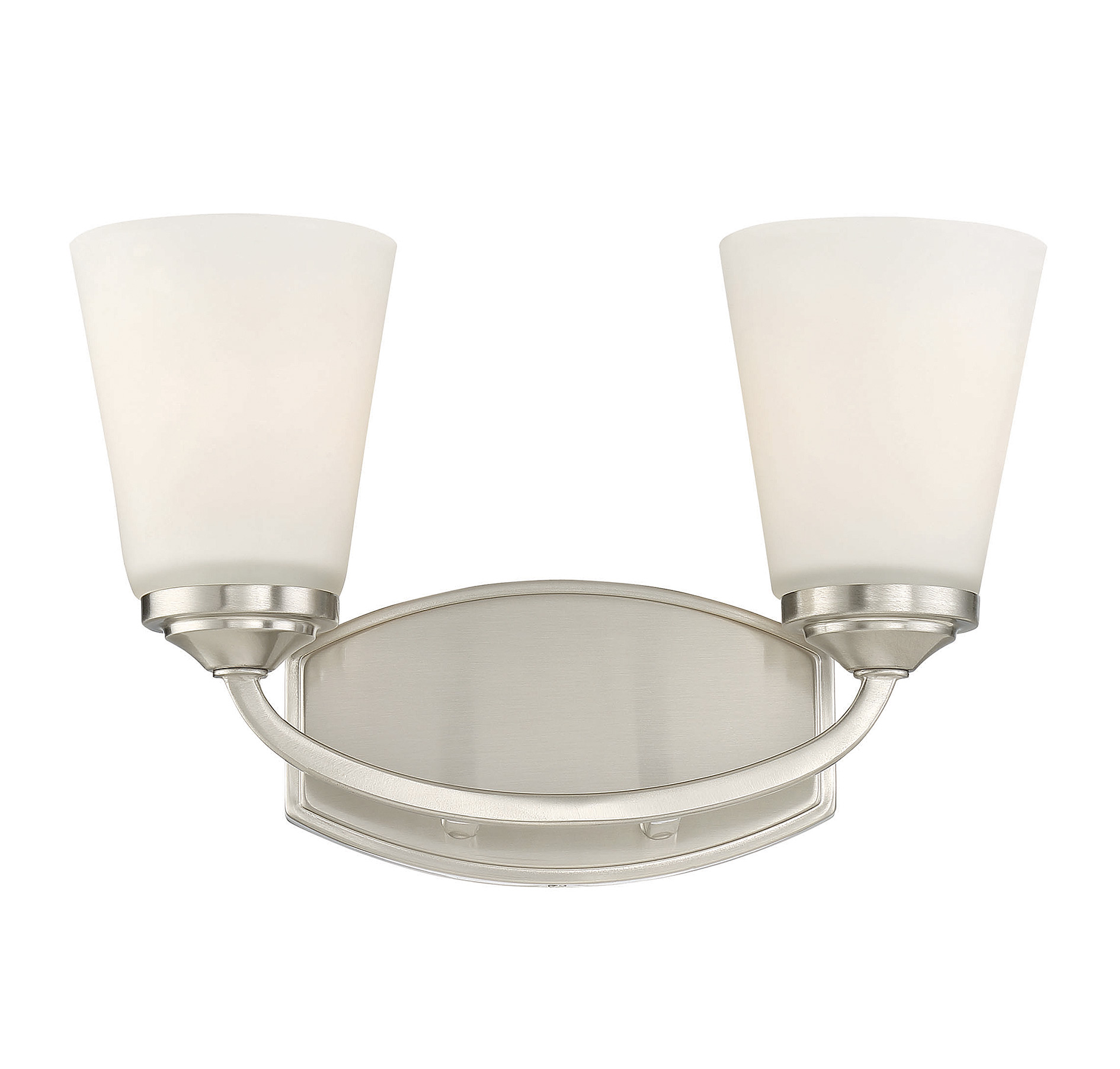 Savoy House Jordan 2-Light Bathroom Vanity Light in Satin Nickel