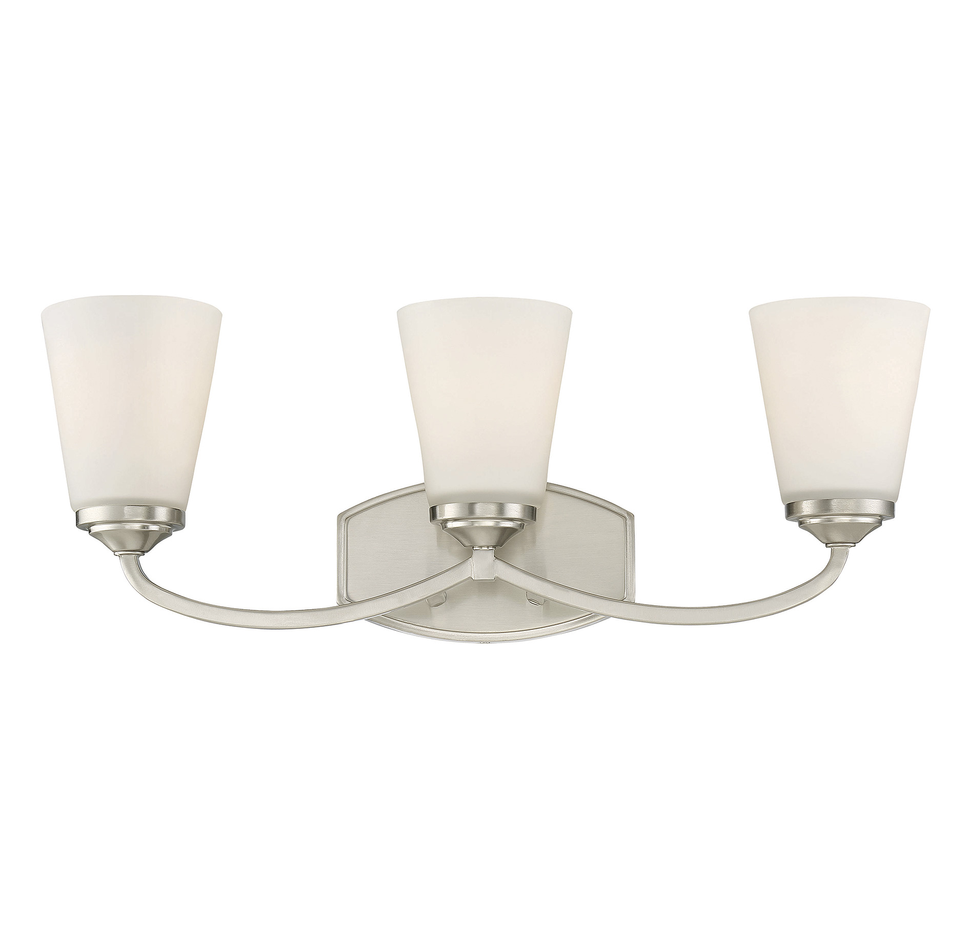 Savoy House Jordan 3-Light Bathroom Vanity Light in Satin Nickel