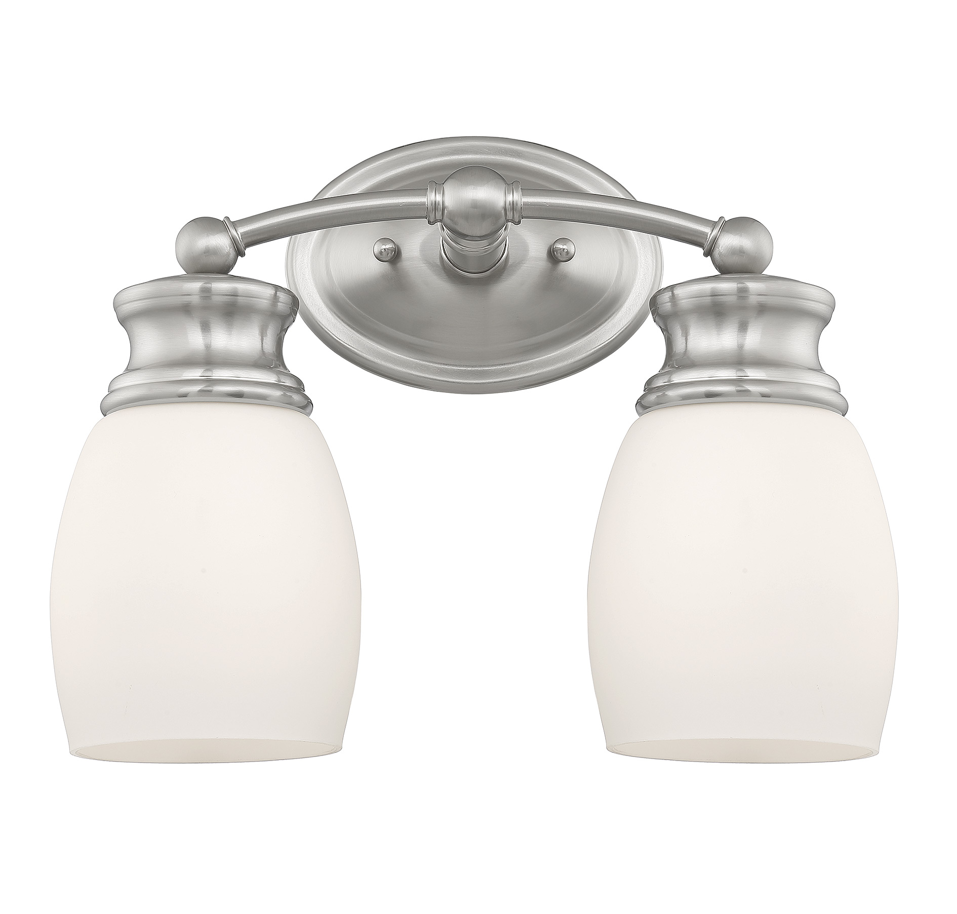 Savoy House Elise 2-Light Bathroom Vanity Light in Satin Nickel