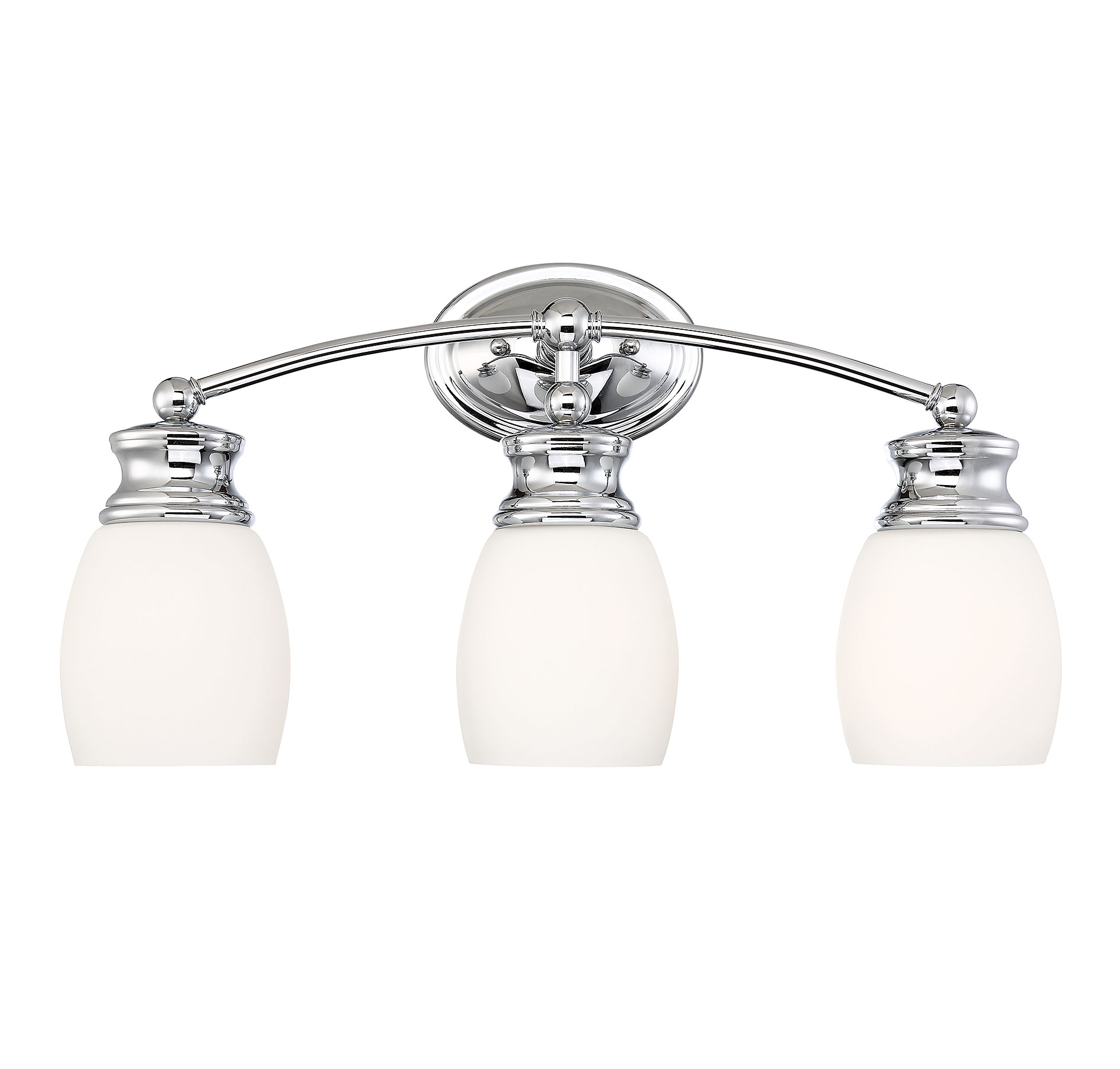 Savoy House Elise 3-Light Bathroom Vanity Light in Polished Chrome